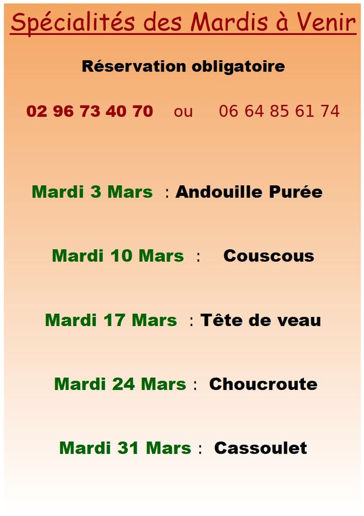 Voici le planning des specialites de Mars Noubliez pas 1 1447461180507375 - Accueil Voici le planning des specialites de Mars Noubliez pas 1 1447461180507375 - Accueil